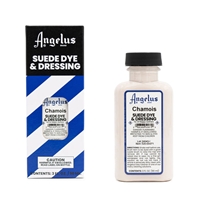 Angelus Suede Dye and Dressing, 3 fl oz/89ml Bottle. Chamois