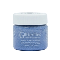 Angelus Glitterlites Acrylic Leather Paint 1 fl oz/30ml Bottle. Baby Blue