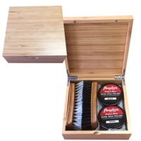 Angelus Plain Bamboo Shoe Shine Box